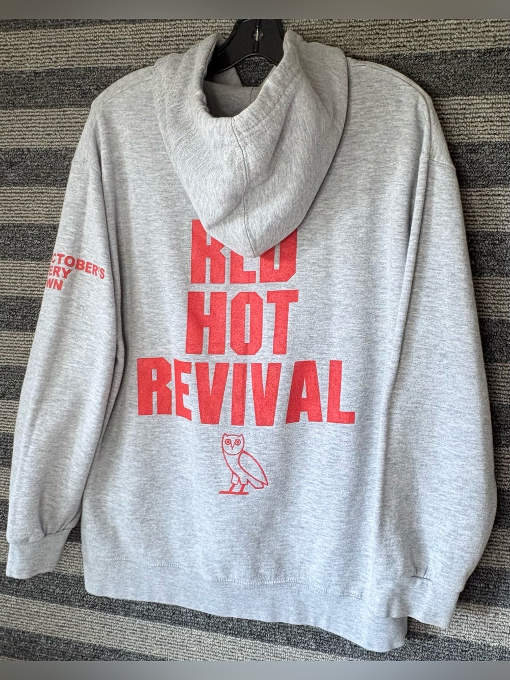 Toronto Raptors x OVO 2014 NBA Playoffs Northern Uprising Grey Hoodie Large EUC - Picture 6 of 7